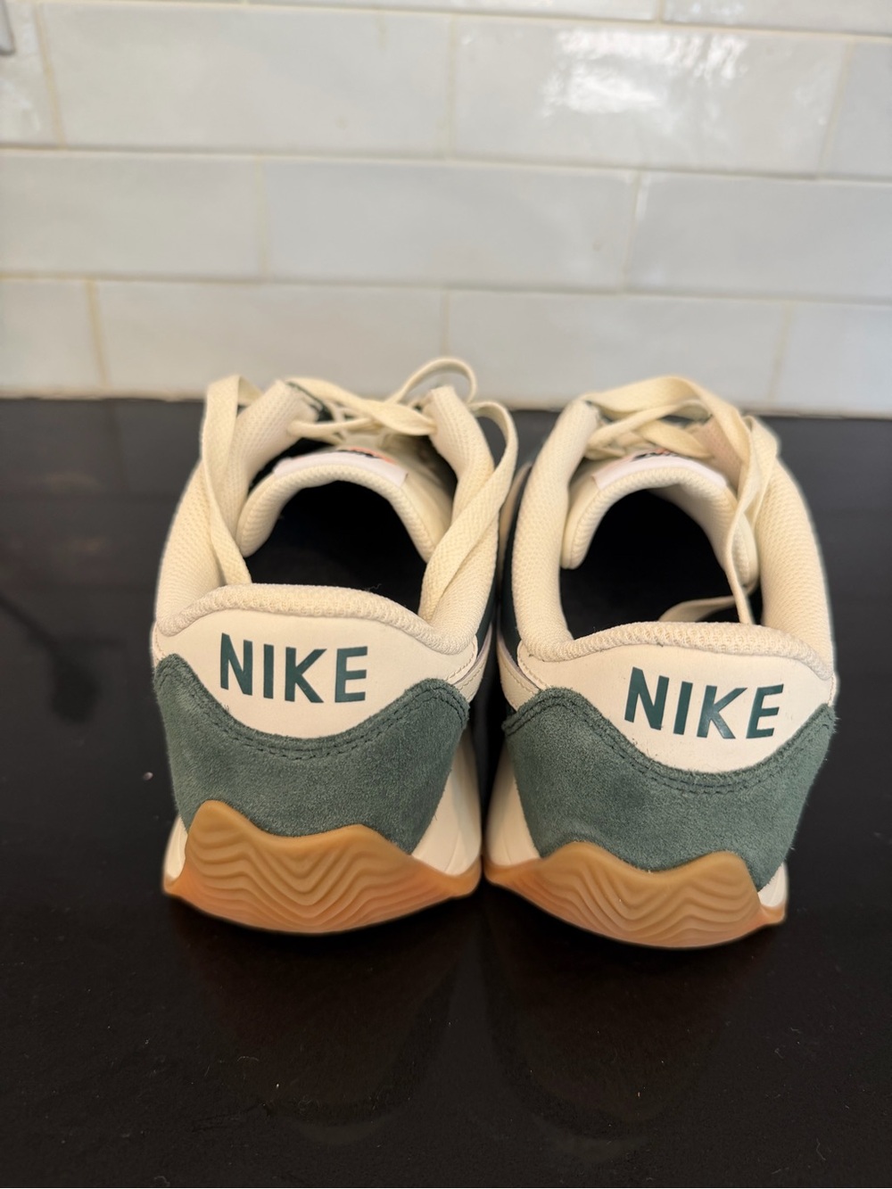 Nike Women's Teal and White Athletic Sneakers - Picture 3 of 6